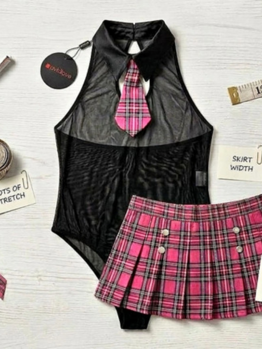 NWT 2 Piece Schoolgirl Costume Set
